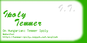 ipoly temmer business card